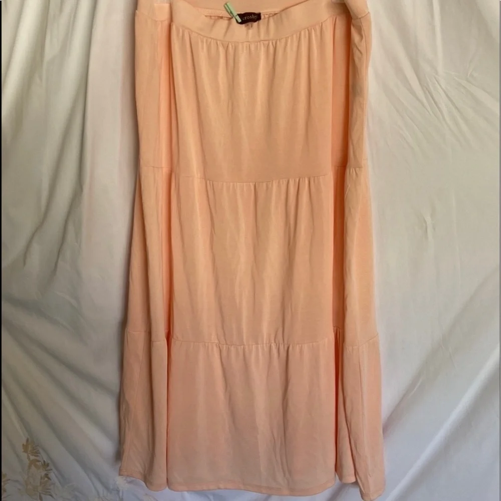 Nwot CROSBY Sz-XL MaxiSkirt,Light🍑Pink Color/Fabric-Soft,/Flowing/Comfortable